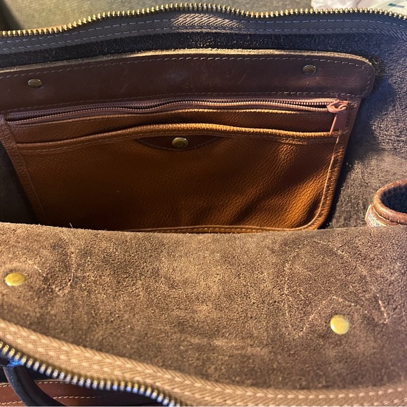 Dooney & Bourke Brown Leather Satchel with Structured Design - Picture 6 of 9